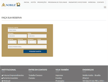 Tablet Screenshot of nobilehoteis.com.br